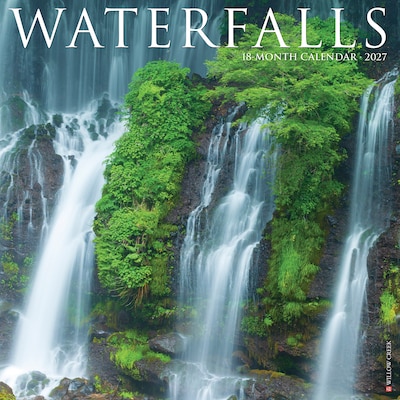2027 Willow Creek Waterfalls 12 x 12 Monthly Wall Calendar, Assorted Colors (62838)