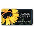 Custom Printed Medical Arts Press® Full-Color Generic Name Badges; Standard, Butterfly/Flower