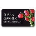 Custom Printed Medical Arts Press® Full-Color Generic Name Badges; Standard, Tulips