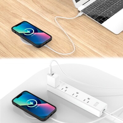 MyBat Pro Wireless Fast Charging Pad 15W, Universal Compatibility, White (CGW311001)