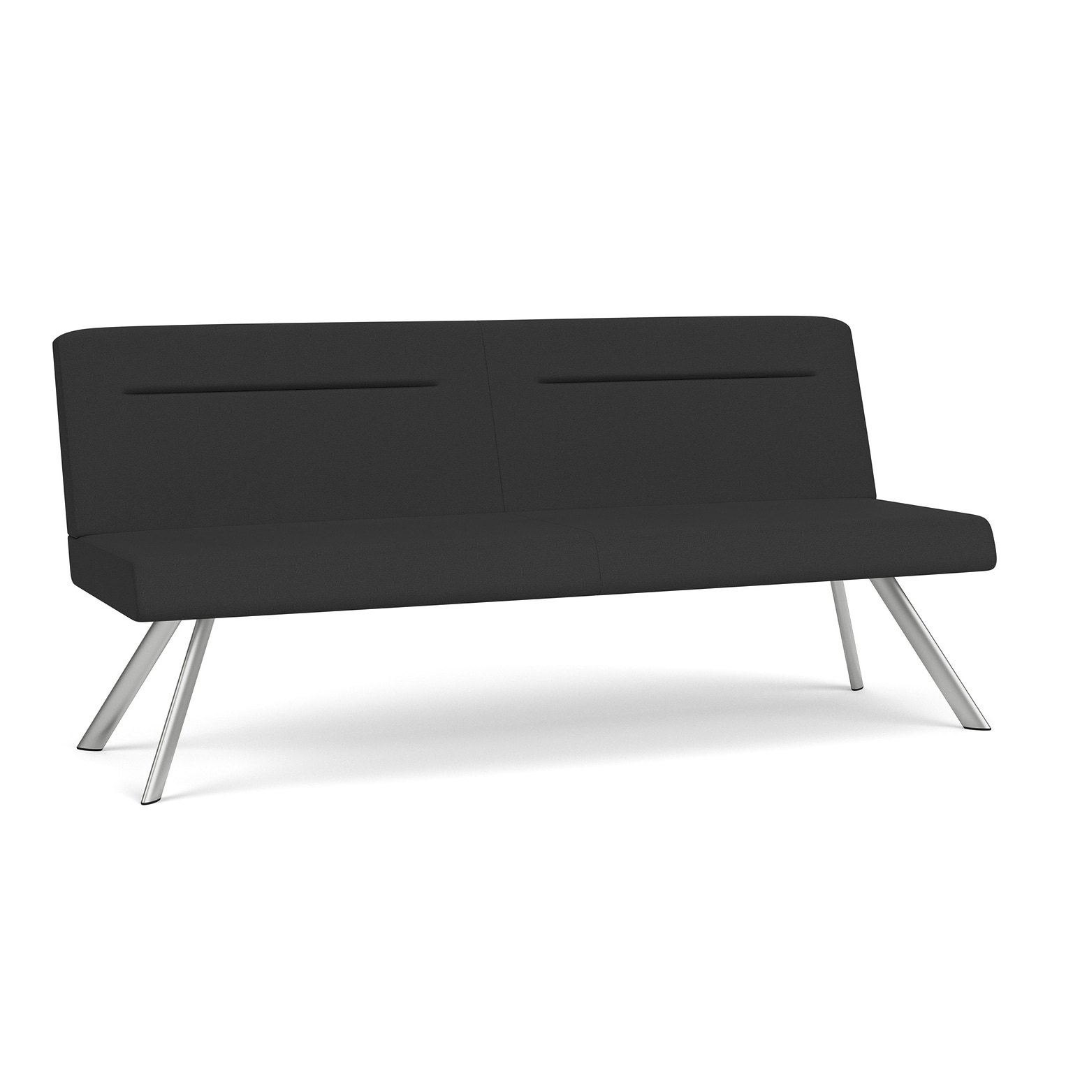 Lesro Willow 72W Fabric Sofa, Open House Graphite/Silver (WL1602.SSV-01OHGP)