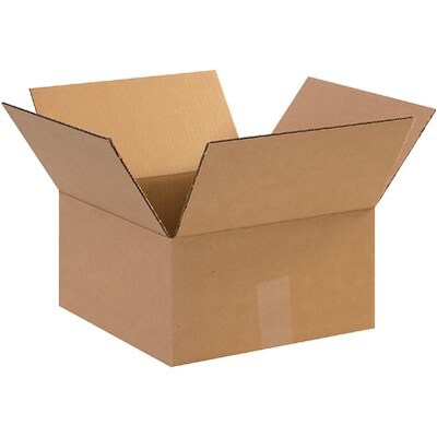 6Hx12Wx12L Single-Wall Corrugated Boxes; Brown, 25 Boxes/Bundle