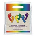 Medical Arts Press® Podiatry Personalized Full-Color Bags; 7-1/2x9, Colored Feet