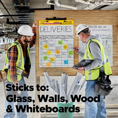 Post-it Super Sticky Wall Easel Pad, 25" x 30", Grid Lined, 30 Sheets/Pad, 6 Pads/Pack (560 VAD 6PK)