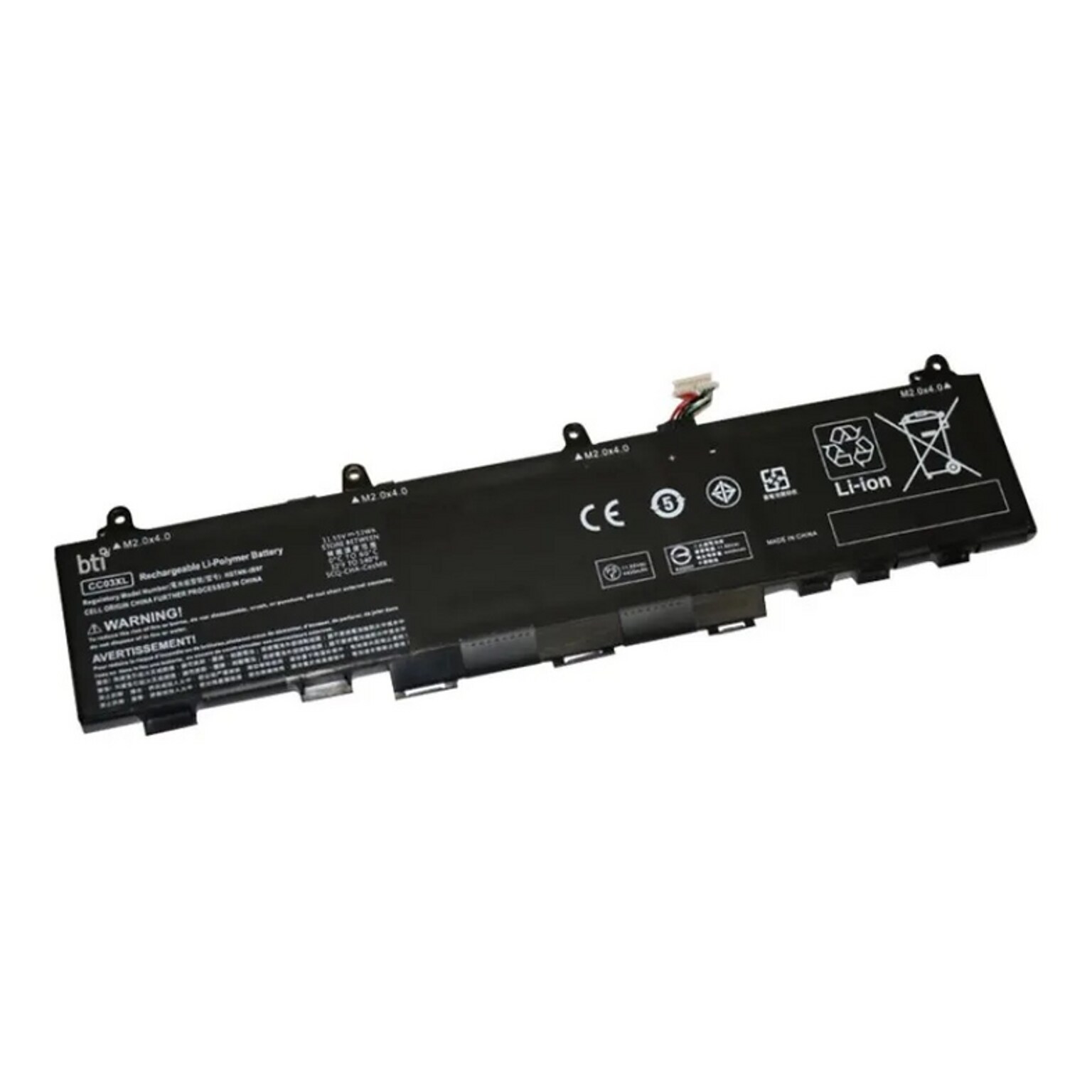 BTI Lithium Ion Laptop Battery for HP EliteBook, ProBook & ZBook (L78555 005 BTI)