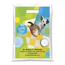 Medical Arts Press® Veterinary Personalized Full-Color Bags; 9x13, Patchwork, 100 Bags, (14698)