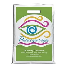 Medical Arts Press® Eye Care Personalized Full-Color Bags; 9x13, Protect Eyes-Imp, 100 Bags, (72371
