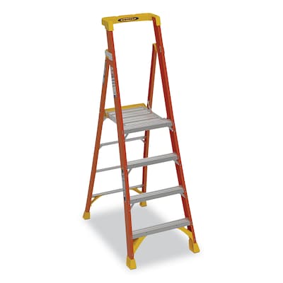 Werner 4 Fiberglass Podium Ladder, 300 lbs. Capacity (PD6204)
