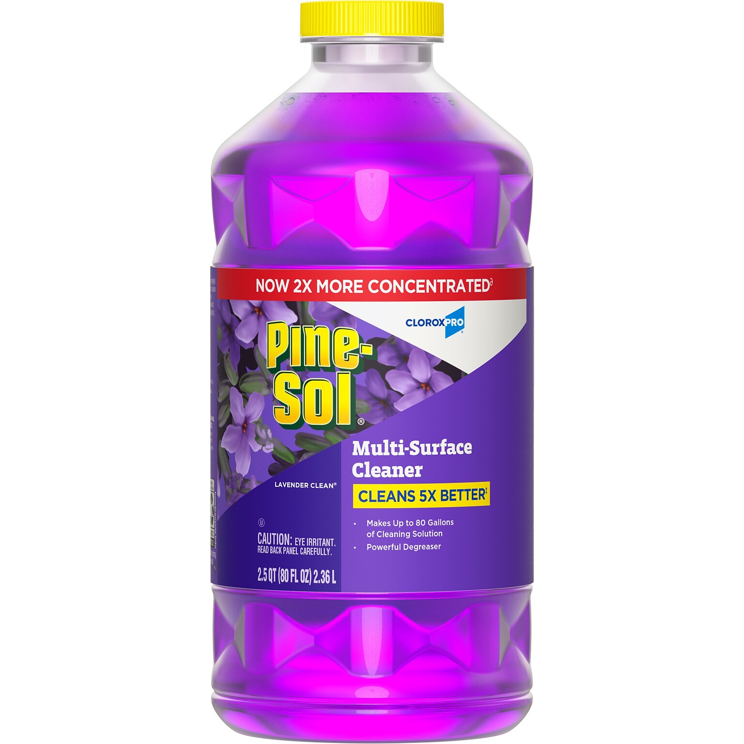 Pine-Sol Multi-Surface Cleaner/Degreaser, Lavender Clean Scent, 80 Fl. Oz. (60608)