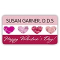 Medical Arts Press® Full-Color Seasonal Name Badges; Valentines