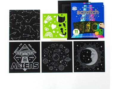 Art 101 Crafts Scratch Art Kits, 3/Pack (90041MB)