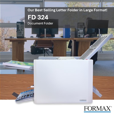 Formax FD 324 Automatic Desktop Paper & Letter Folder, 500 Sheets