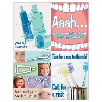 Dental Assorted Laser Postcards, Wonderful Reminder