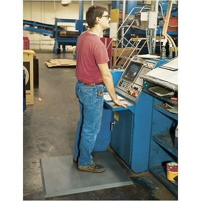 Crown® Super-Sponge™ Cushioned Anti-Fatigue Mat; 3x5', Vinyl, Gray
