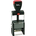 Quill® Brand Heavy-Duty Self-Inking Date Stamp; 1-3/16x1-13/16, Up to 4 Lines