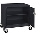 Sandusky® Steel Mobile Storage Cabinet; Assembled, 36Hx36Wx24D, Black
