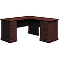 Bush® Syndicate in Harvest Cherry; 60x60 L-Desk, Ready-to-Assemble