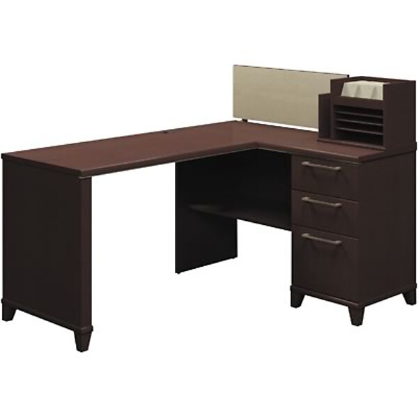 Bush Enterprise Collection 47 W Corner Desk, Mocha Cherry (2999MC-03K)