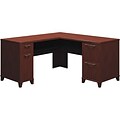 Bush Business Furniture Enterprise Collection in Harvest Cherry, 60 L-Desk, Installed (2930CS03KFA)