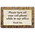 Medical Arts Press® Generic Full-Color Message Signs; Brown Marble