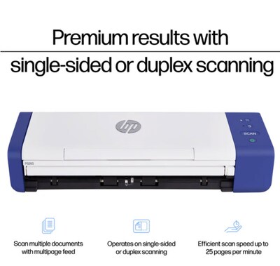 HP PS200 Portable Duplex Document Scanner