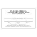 Basic Appointment Cards; Layout B, Smooth Finish, White