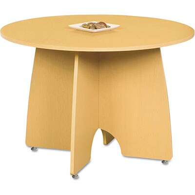 Massima Line Round Table, 43-3/8w x 43-3/8d x 29-1/2h, Honey