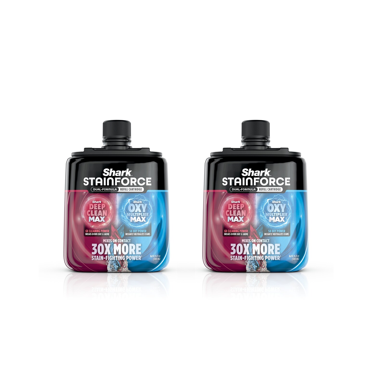 Shark StainForce Dual-Activated Stain Remover Refill, 16.9 oz., 2/Pack (BNDHXCM500)