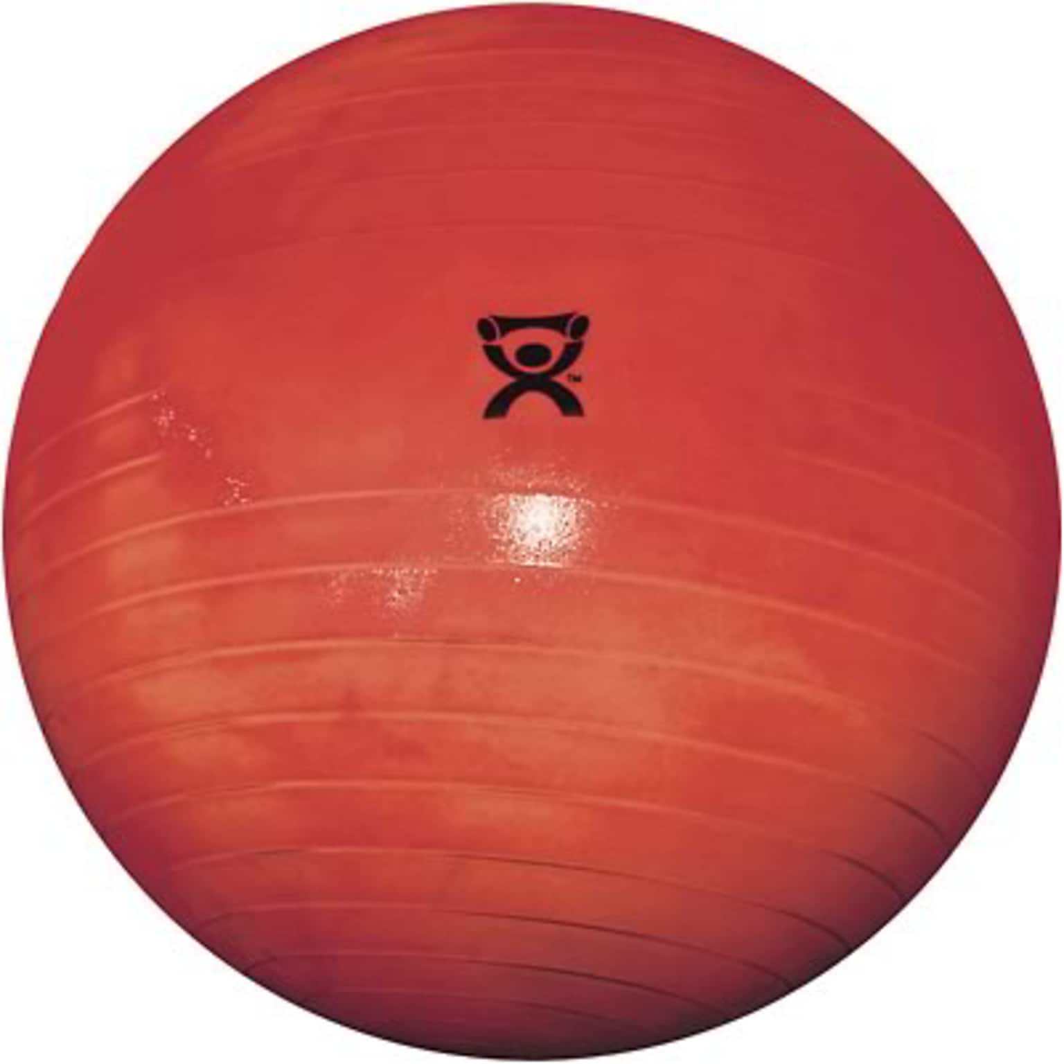 Cando® Inflatable ABS™ Exercise Ball; 75cm - 30, Red
