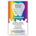 Medical Arts Press® Dual-Imprint Peel-Off Sticker Appointment Cards; Standard, Rainbow Colors