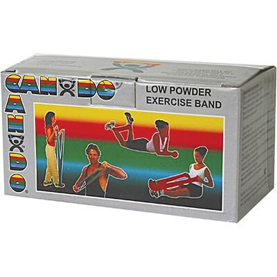 Cando® 6 Yard Resistance Bands; XX-Heavy, Silver
