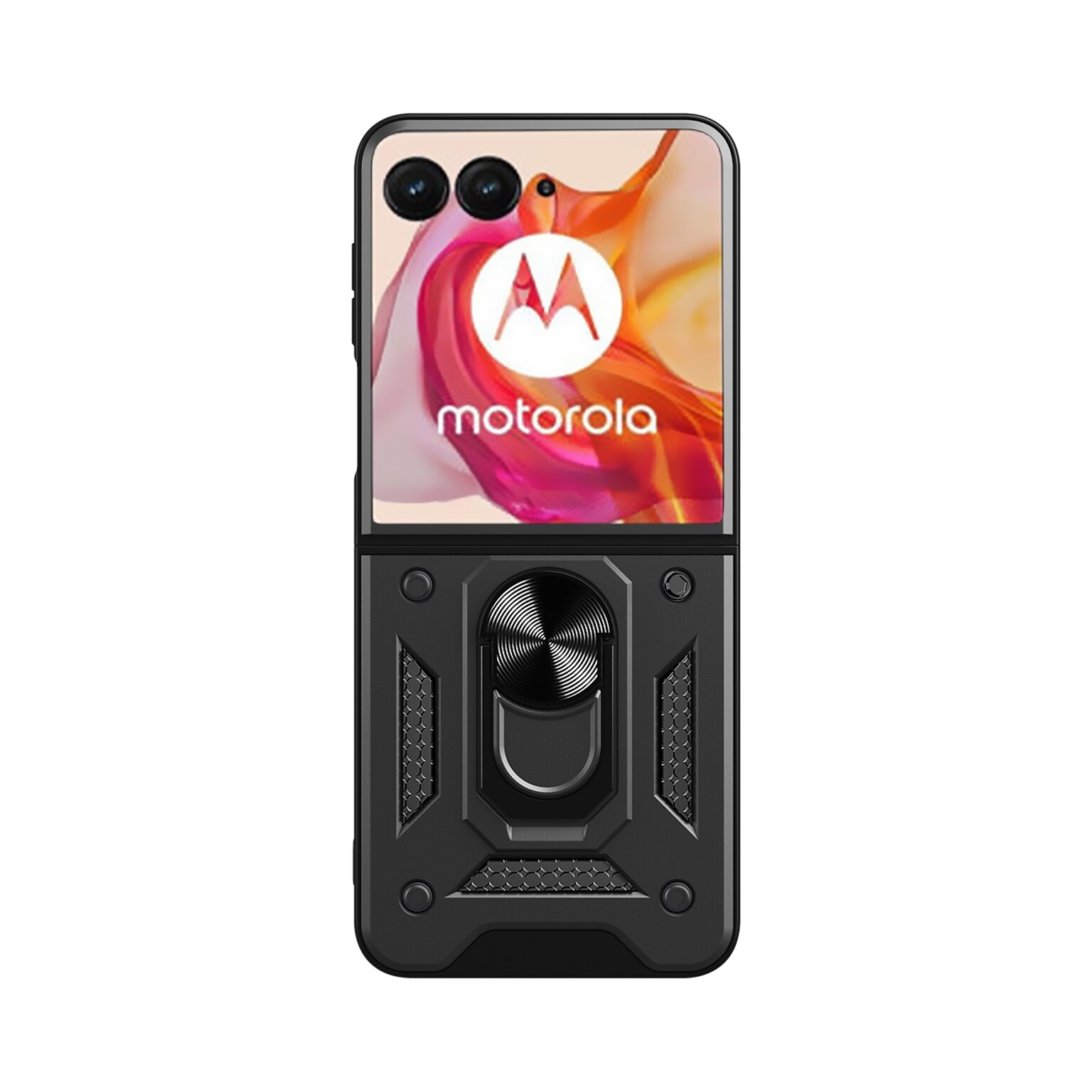 SaharaCase Raider Series Kickstand Case for Motorola Razr+ (2024), Scorpion Black (CP00629)