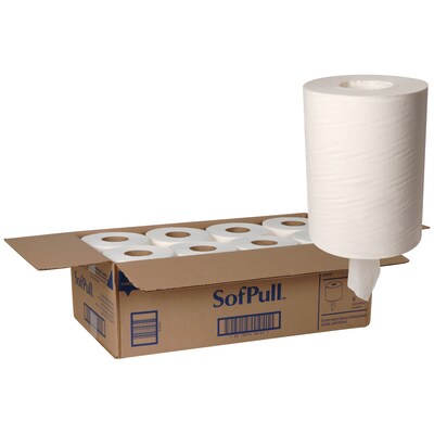 SofPull Junior Centerpull Paper Towels, 1-ply, 275 Sheets/Roll, 8 Rolls/Pack (28125)