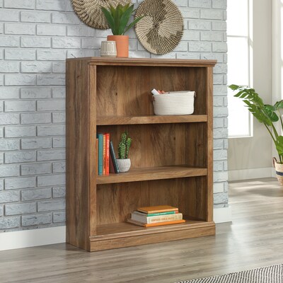 Sauder Select 44H 3-Shelf Bookcase, Sindoori Mango (426416)