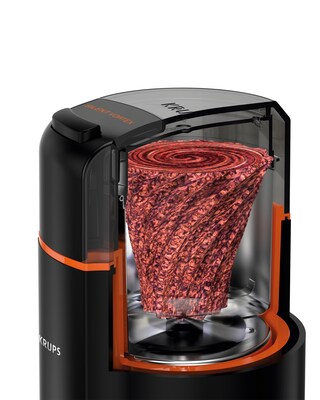 Krups Silent Vortex Blade Coffee Grinder, Black (GX332850)