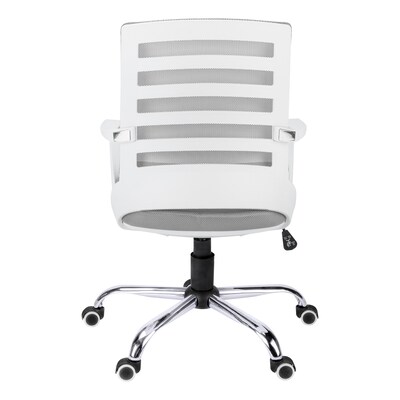 Monarch Specialties Inc. Ergonomic Mesh Computer and Desk Chair, Grey/White (I 7225)