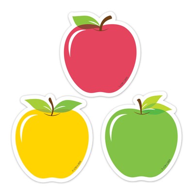 Creative Teaching Press Apple Time Apples Designer Cut-Outs, 36/Pack, 3 Packs/Bundle (CTP11059-3)
