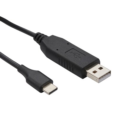 Cobra USB-C to USB-A Cable for Cobra® Performa Business & TrailBlazer GMRS Handheld Radios, Black (0010081-1)