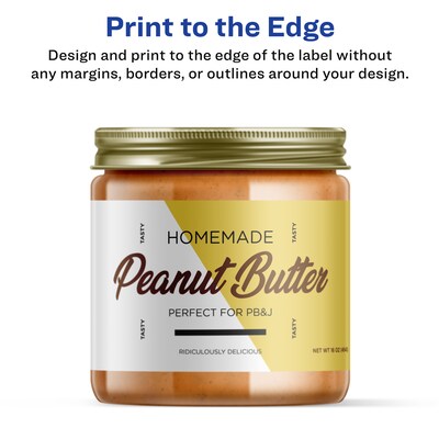 Avery Laser/Inkjet Rectangle Waterproof Multipurpose Labels, 7.75"  x 2.25", White, 100/Pack (94244)