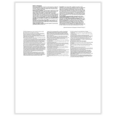 ComplyRight 2023 W-2 Tax Form, 4-Up, Employee Copy, 50/Pack (520650)