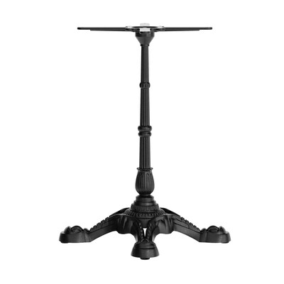 Flash Furniture Chambery 28.25"H X Table Base, Cast Iron, Black (SDAT2222)