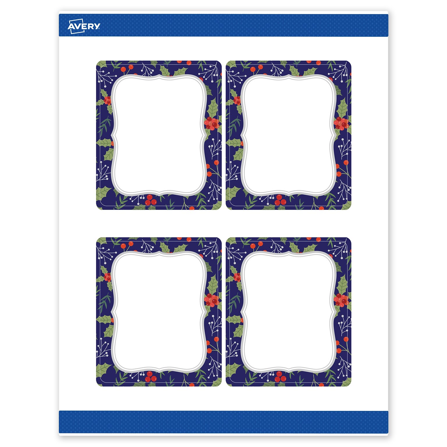 Avery Rectangle Multipurpose Labels, 4 x 3-1/3, White, 40/Pack (19479370622)