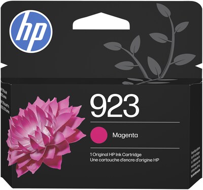 HP 923 Magenta Standard Yield Ink Cartridge, Prints Up to 400 Pages (4K0T1LN)