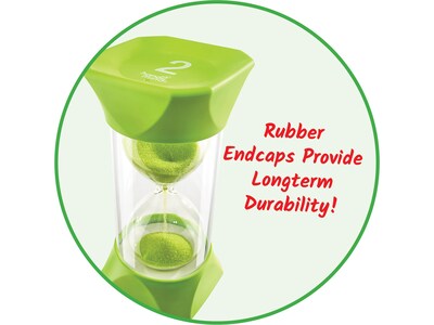 hand2mind Jumbo 2-Minute Sand Timer, Green (93067)