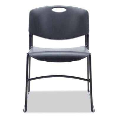 Alera® Resin Office Stacking Chair, Black, 4/Carton (ALECA671)