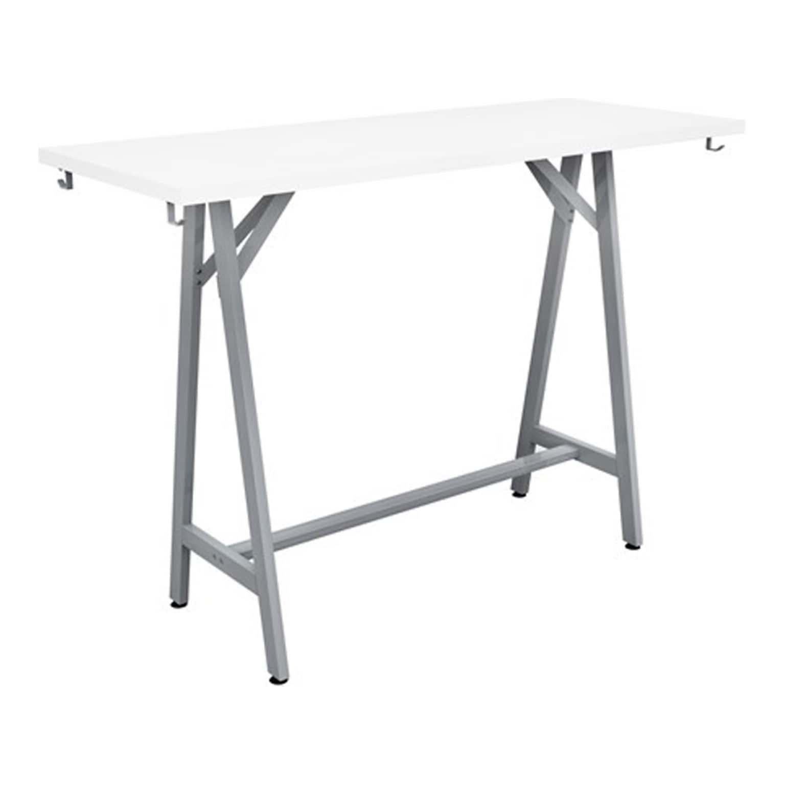 Safco Spark Teaming Table, 24 x 60, Designer White (SPK6024SLDSWT)