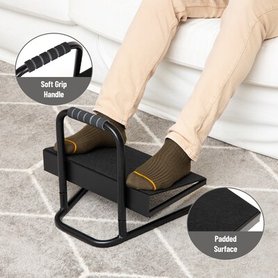 Mind Reader Tilt Adjustable Foot Rest Under Desk, Black (FTHEIGHT-BLK)