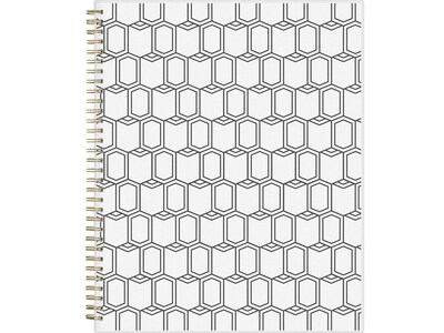 2024 Blue Sky Sheridan 8.5 x 11 Weekly & Monthly Appointment Book, White/Black (137277-24)