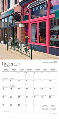 2026 BrownTrout Hawkeye State Iowa Places 12" x 12" Monthly Wall Calendar (9798330703616)