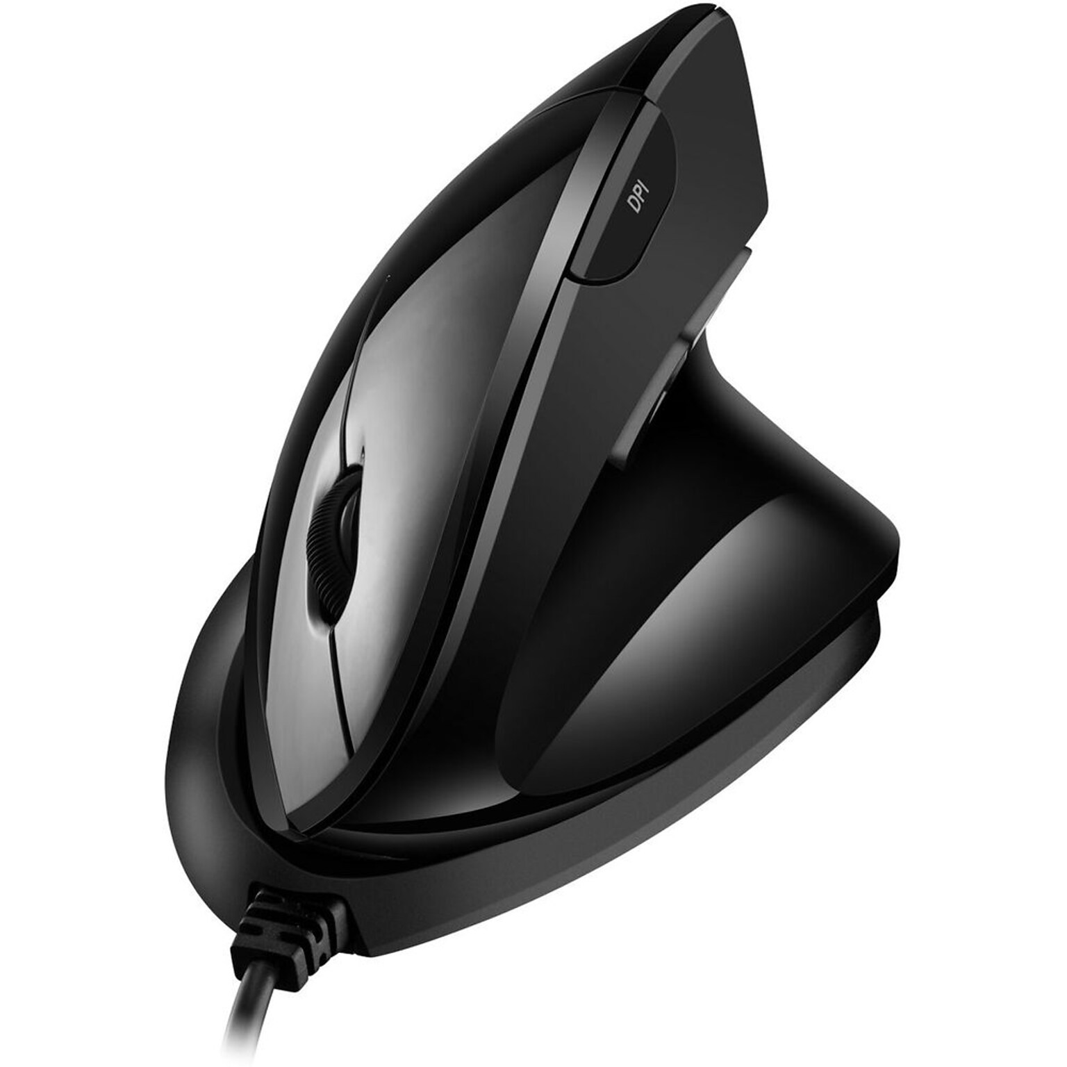 Adesso iMouse Ergonomic Vertical Optical USB Mouse, Black (IMOUSE V3-TAA)